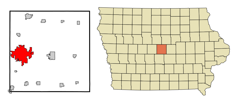 Locator map of Ames