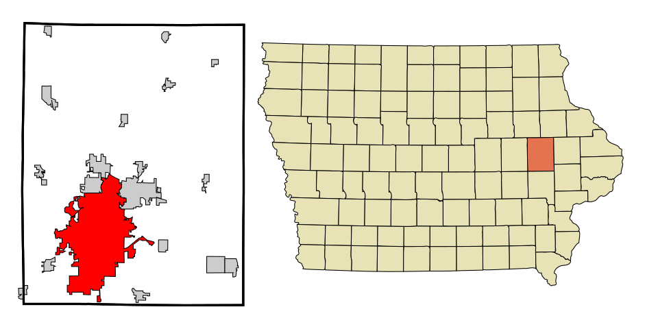 Map of Cedar Rapids