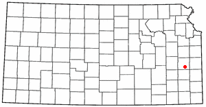 Locator map of Lone Elm