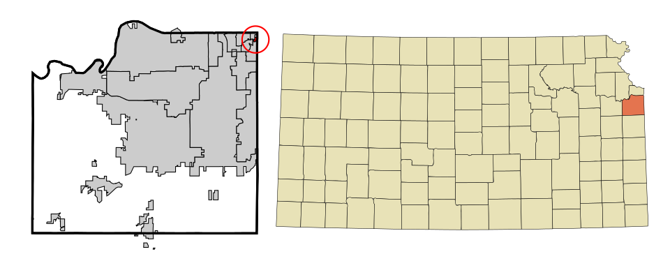 Locator map of Mission Woods