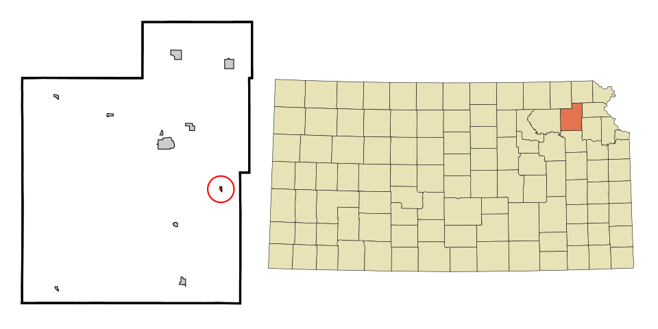 Locator map of Denison