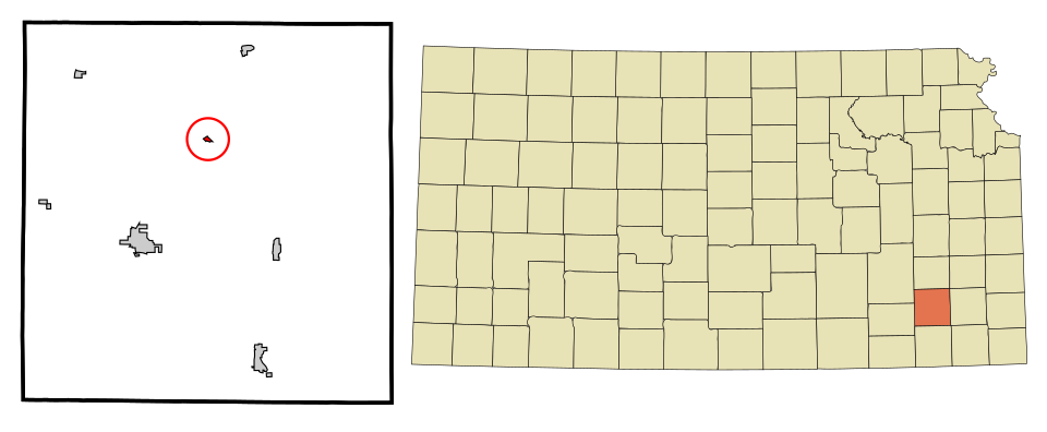 Locator map of Benedict