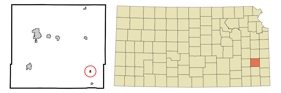 Locator map of Elsmore