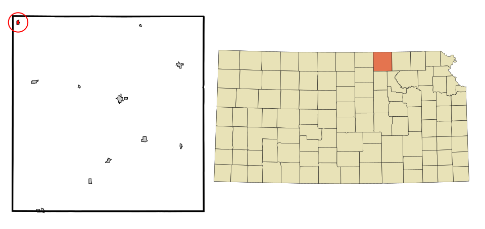 Locator map of Mahaska