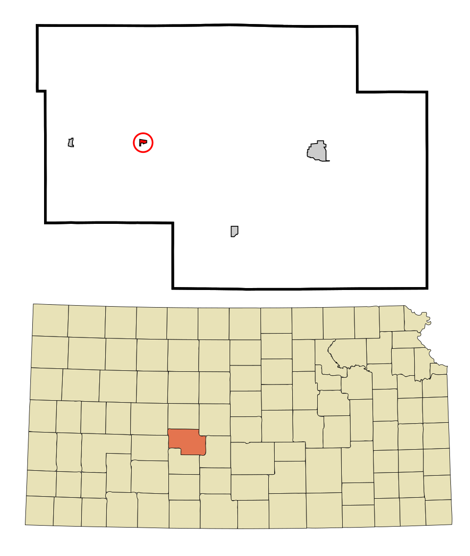 Locator map of Rozel