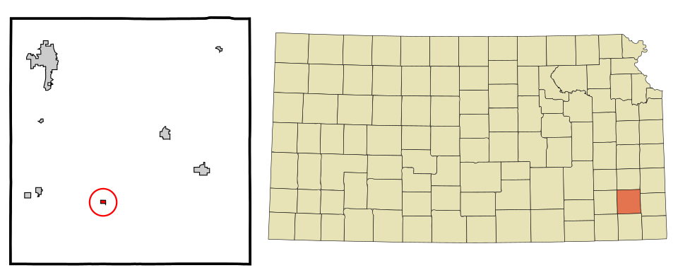 Locator map of Galesburg