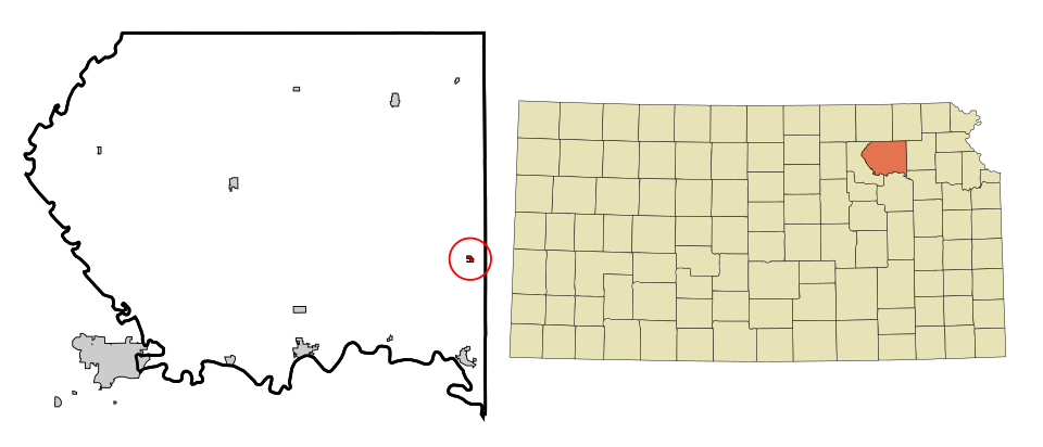 Locator map of Emmett