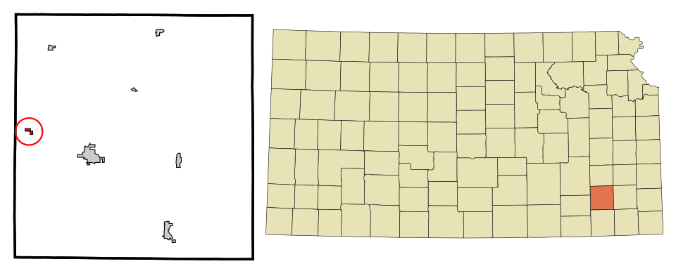 Locator map of New Albany