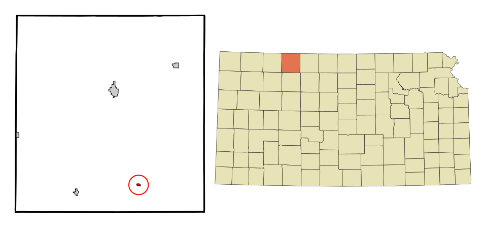 Locator map of Edmond