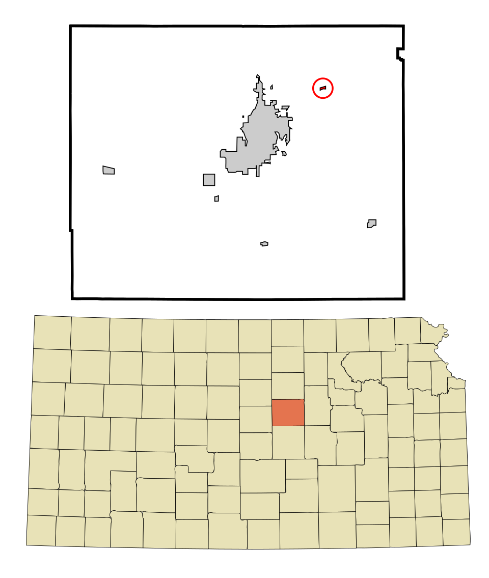 Locator map of New Cambria