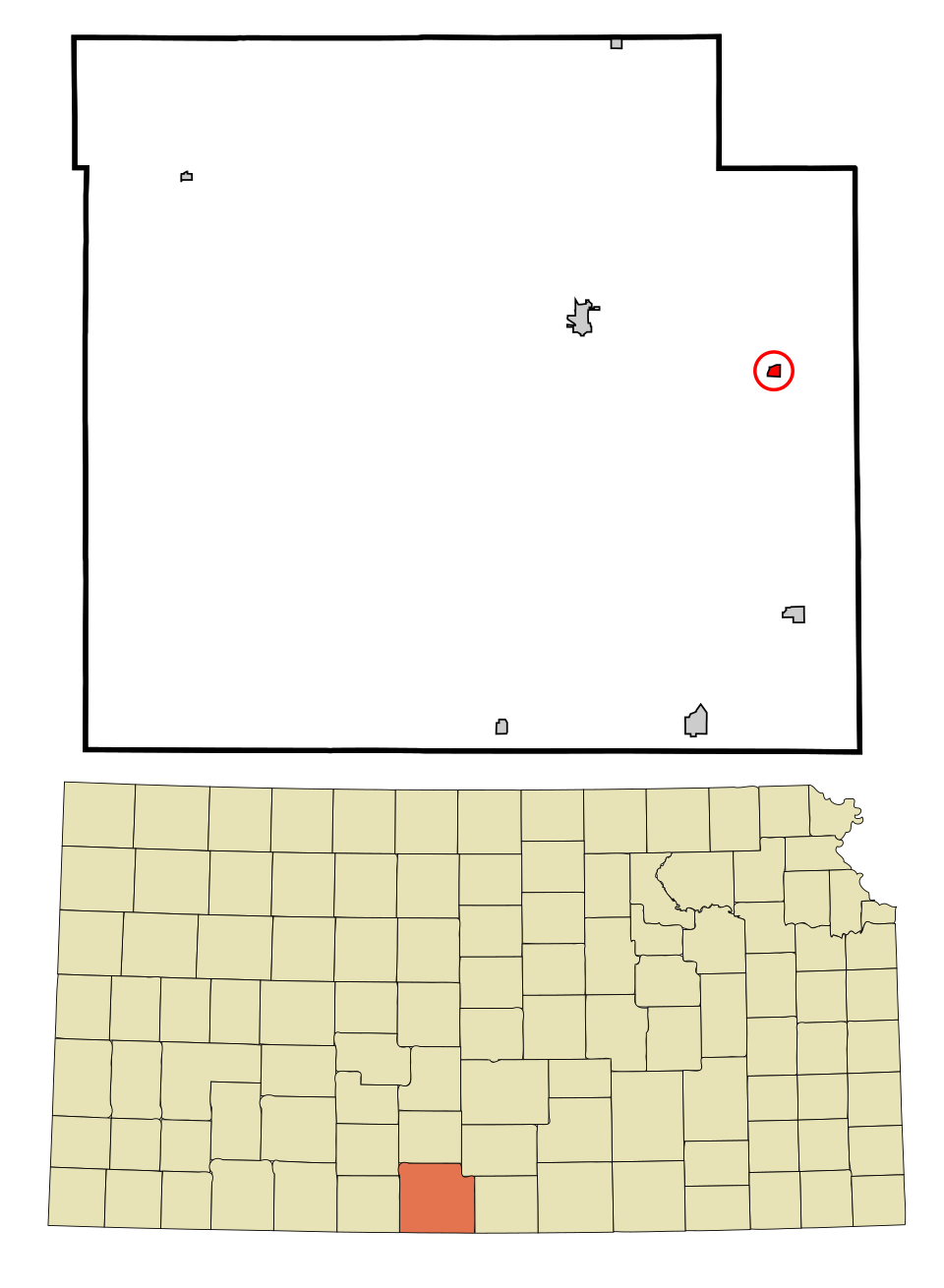 Locator map of Sharon