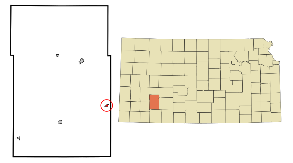 Locator map of Ensign