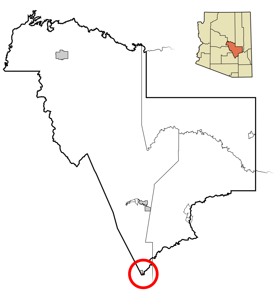 Locator map of Winkelman