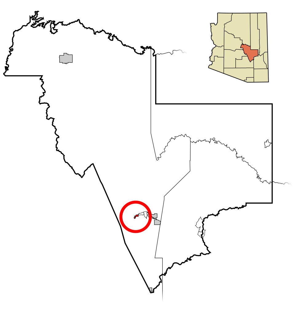 Locator map of Miami
