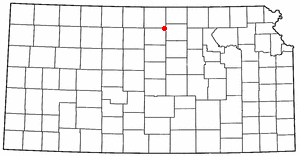 Locator map of Scottsville