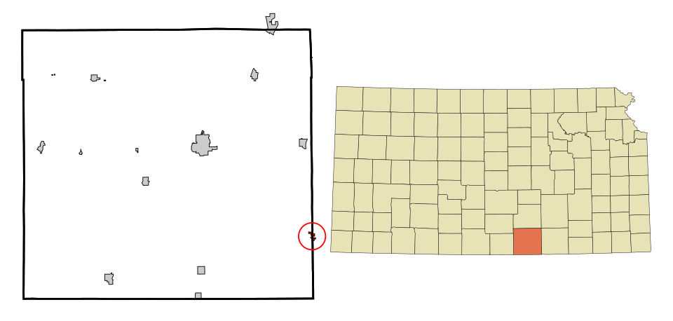 Locator map of Geuda Springs