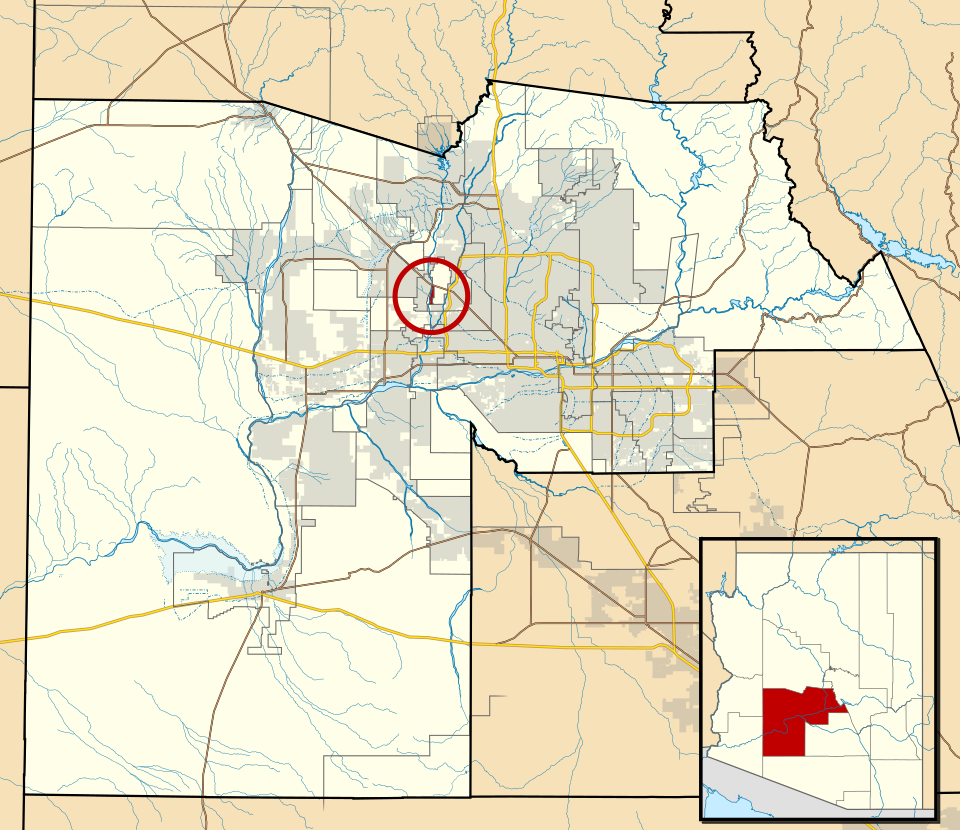 Locator map of Youngtown