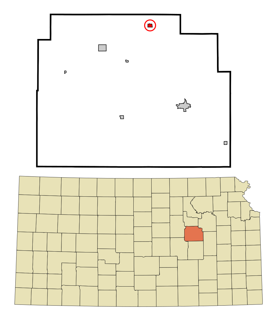 Locator map of Dwight