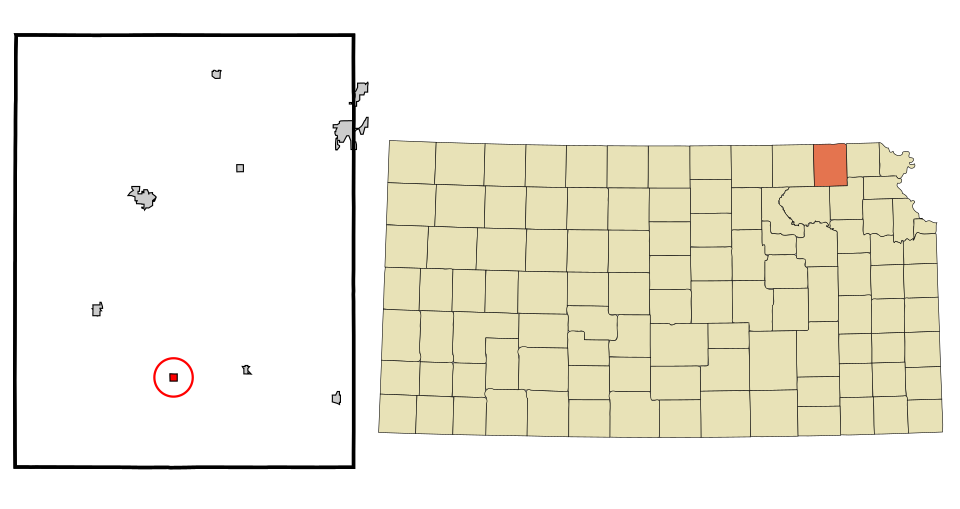 Locator map of Corning