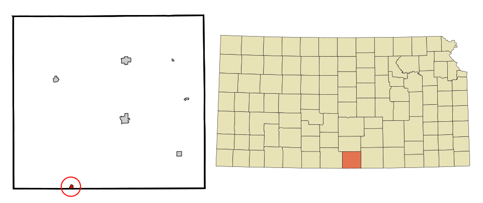 Locator map of Waldron