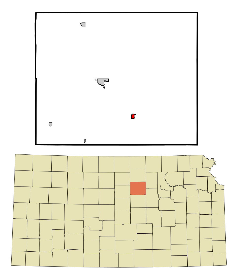 Locator map of Bennington