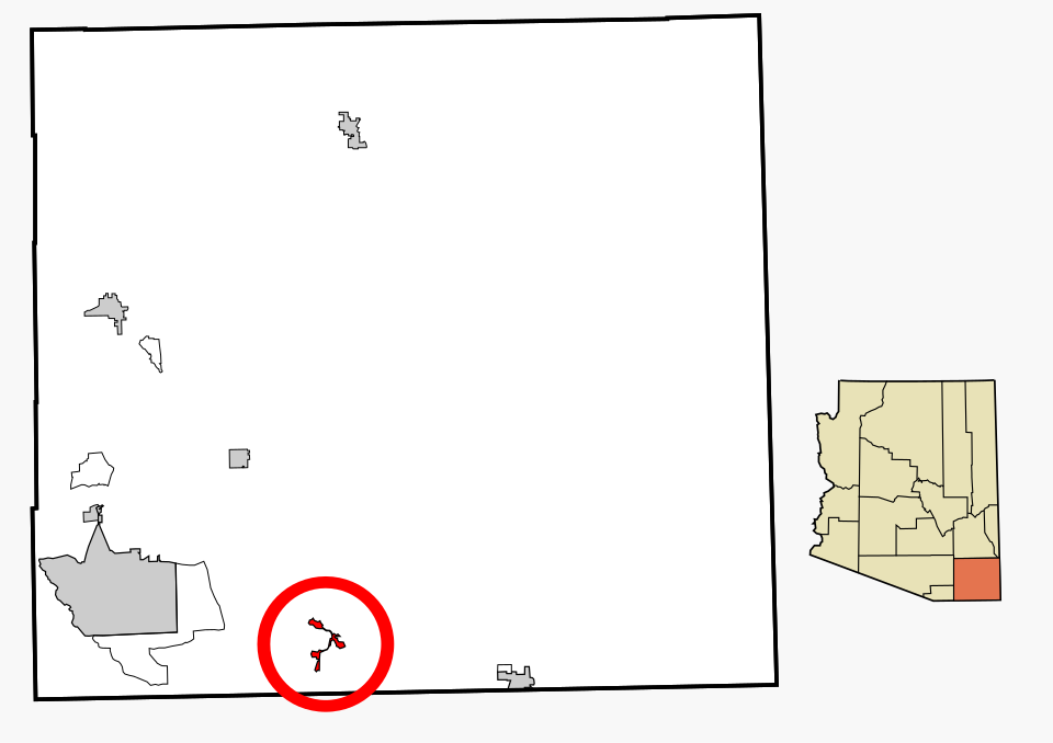 Locator map of Bisbee