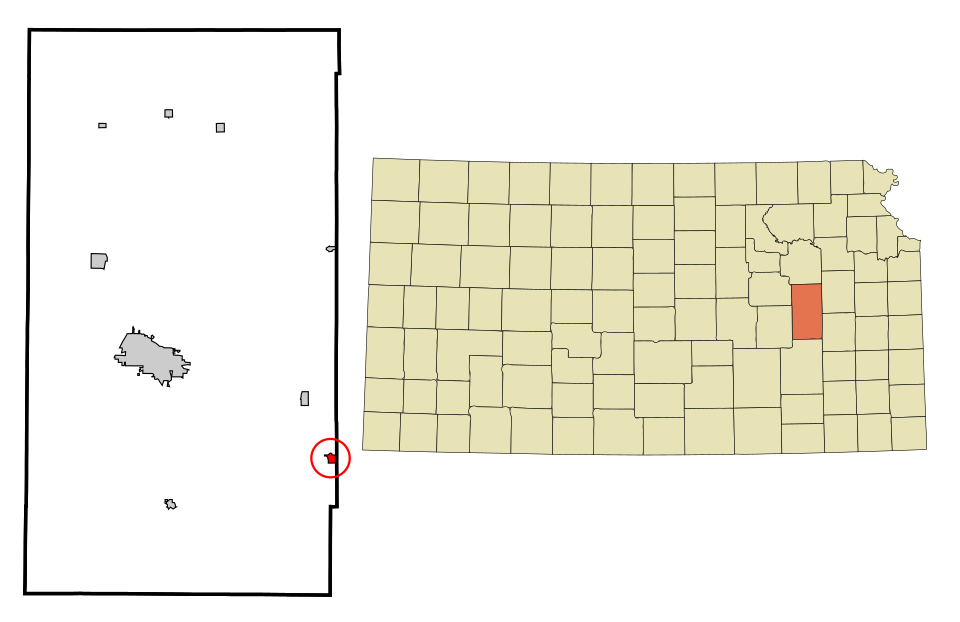 Locator map of Hartford
