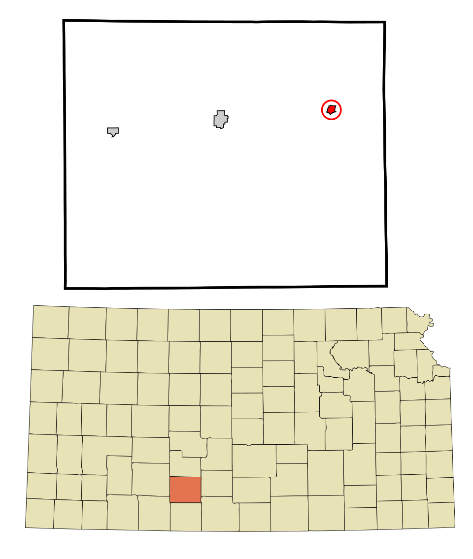 Locator map of Haviland