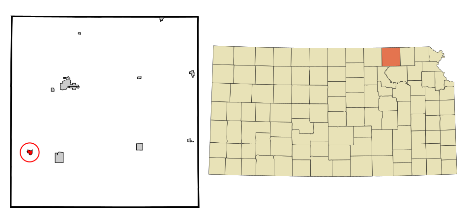 Locator map of Waterville