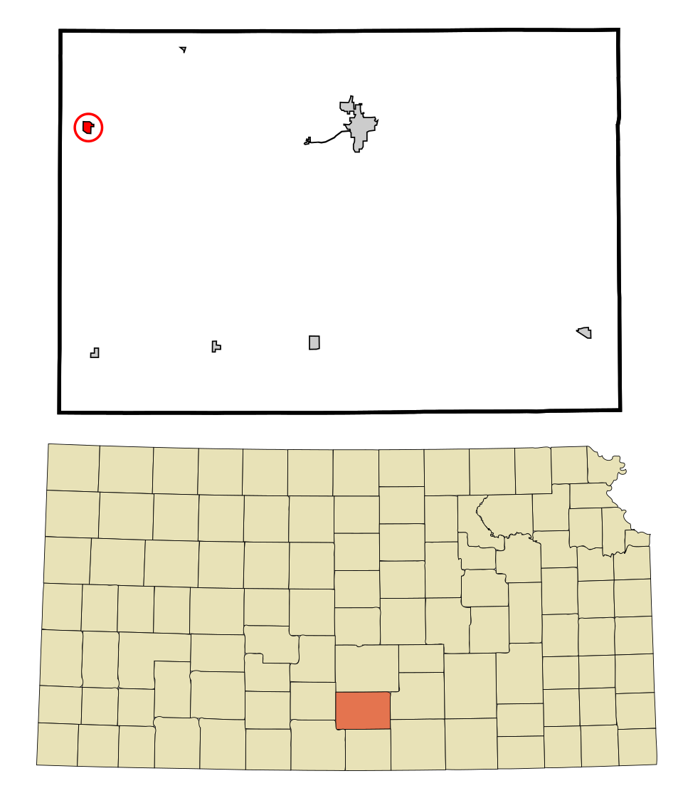 Locator map of Cunningham