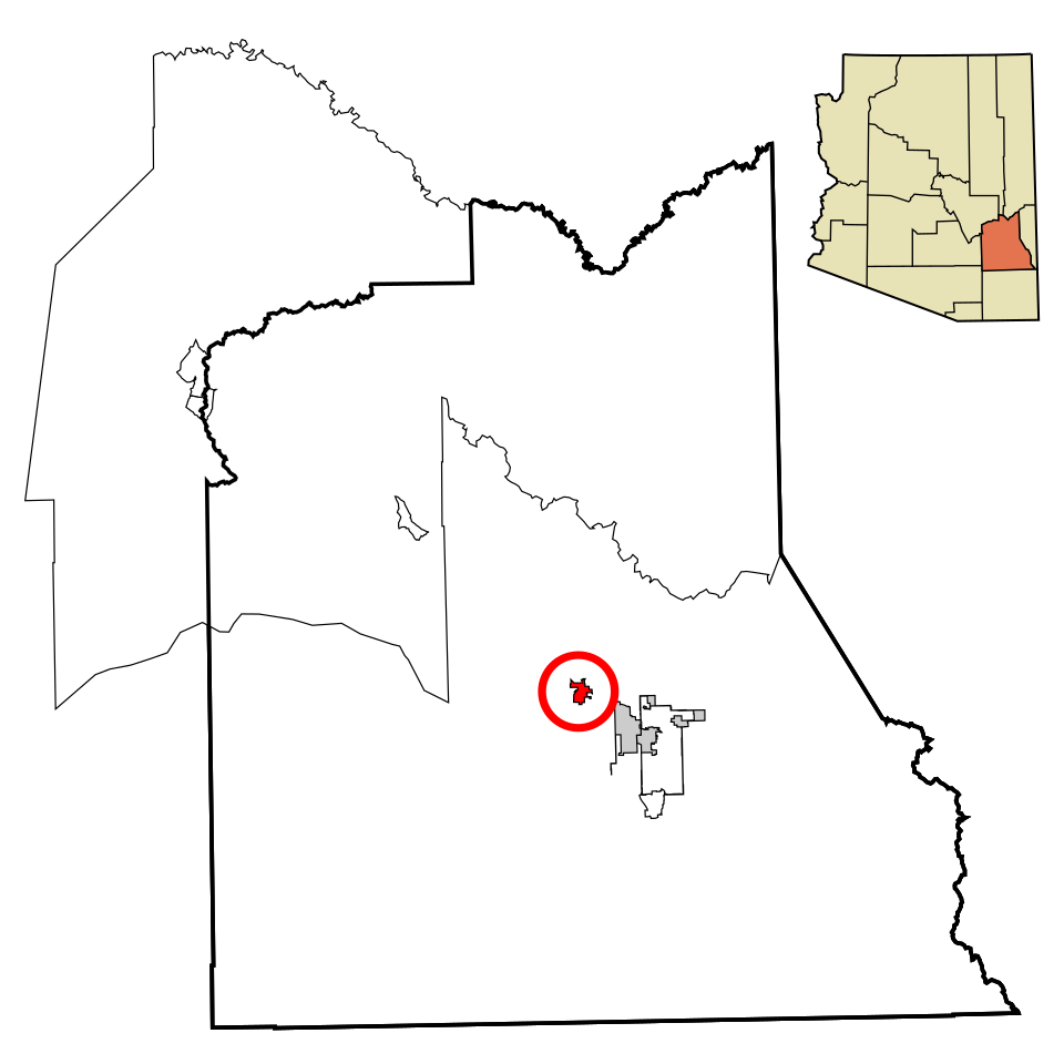 Locator map of Pima