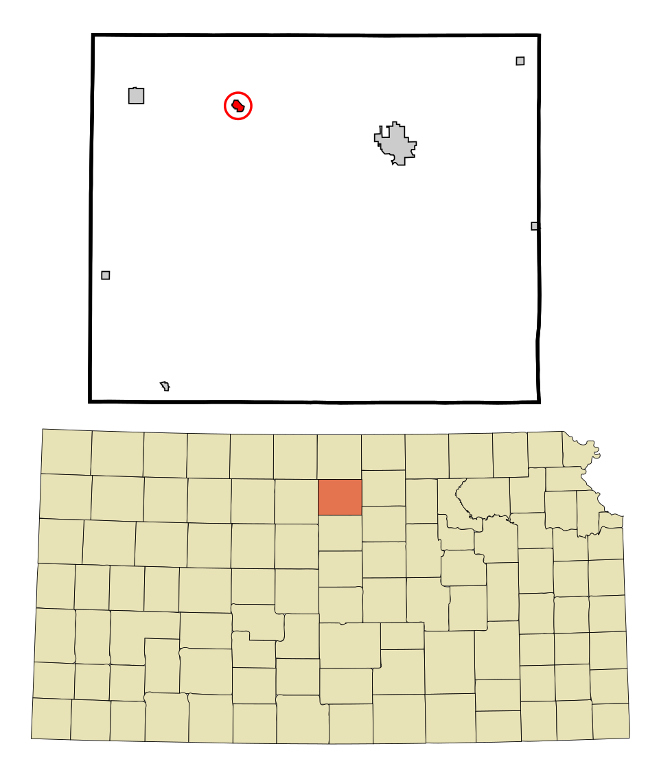 Locator map of Glen Elder