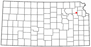Locator map of Hoyt