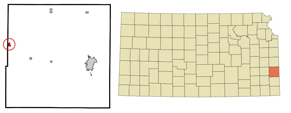 Locator map of Bronson