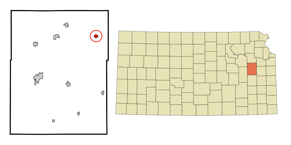 Locator map of Overbrook