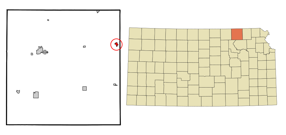Locator map of Axtell