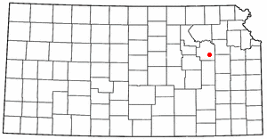 Locator map of Eskridge