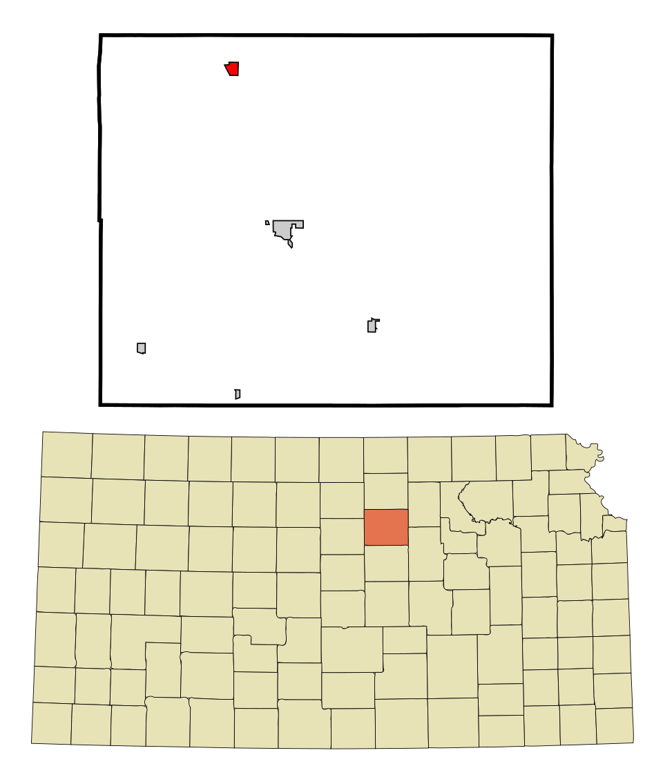 Locator map of Delphos