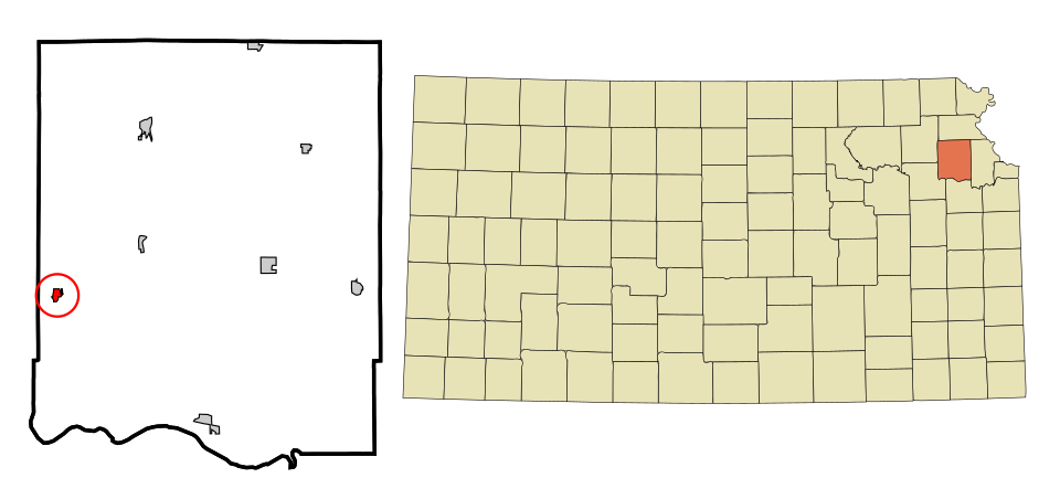 Locator map of Meriden