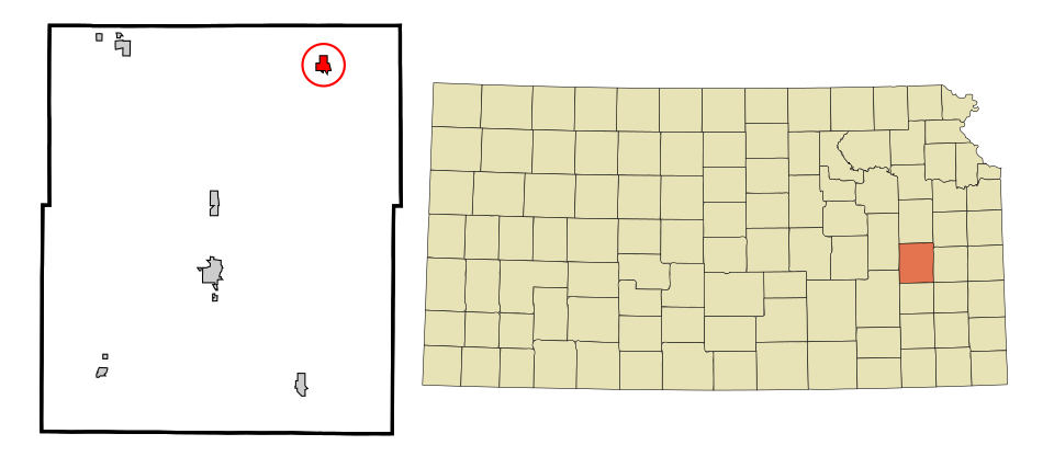 Locator map of Waverly