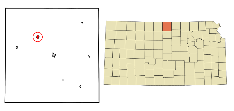 Locator map of Burr Oak