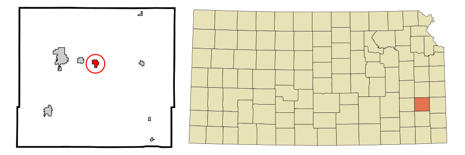 Locator map of La Harpe