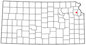 Locator map of Oskaloosa