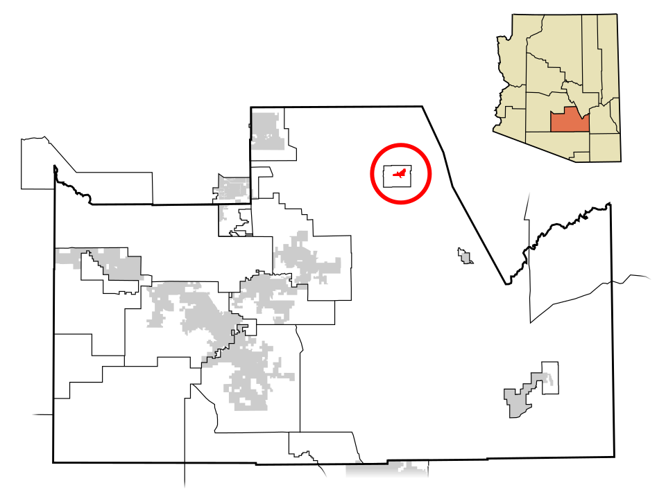 Locator map of Superior