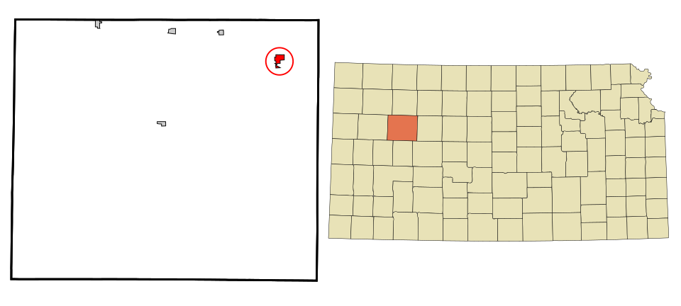 Locator map of Quinter