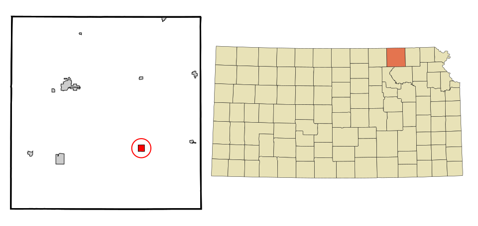 Locator map of Frankfort