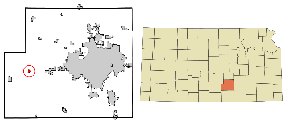 Locator map of Garden Plain