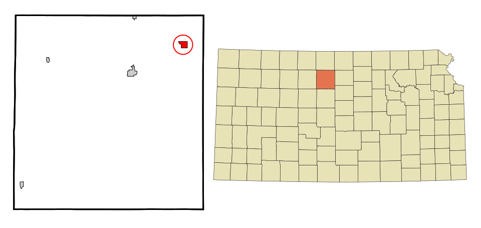 Locator map of Downs