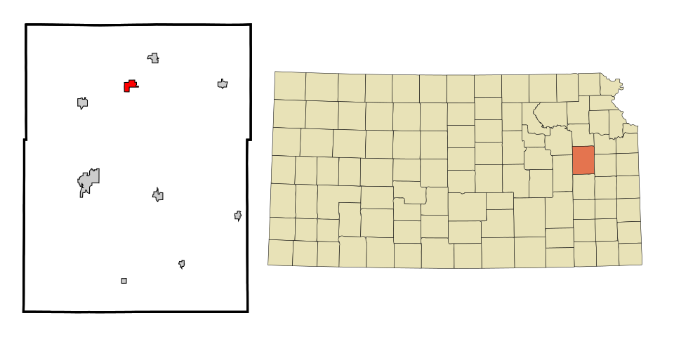 Locator map of Scranton