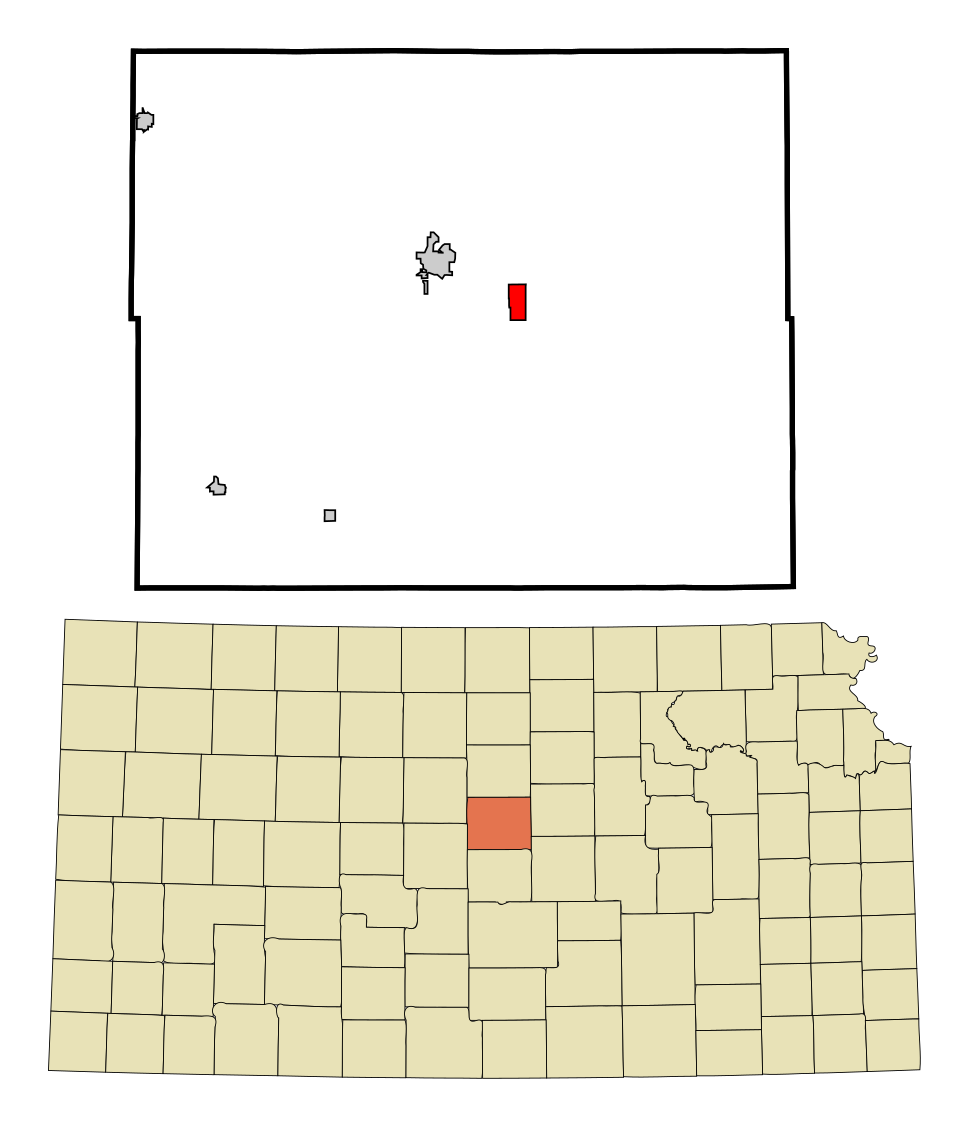 Locator map of Kanopolis